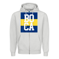 Dove Grey boca juniors la boca t shirt Zipper Hoodie - linhVisuals