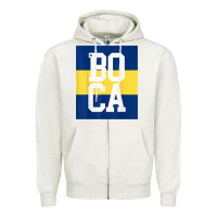 Oatmeal Heather boca juniors la boca t shirt Zipper Hoodie - linhVisuals