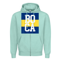Seafoam boca juniors la boca t shirt Zipper Hoodie - linhVisuals