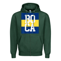 Boca Juniors La Boca T Shirt Zipper Hoodie | Teevron