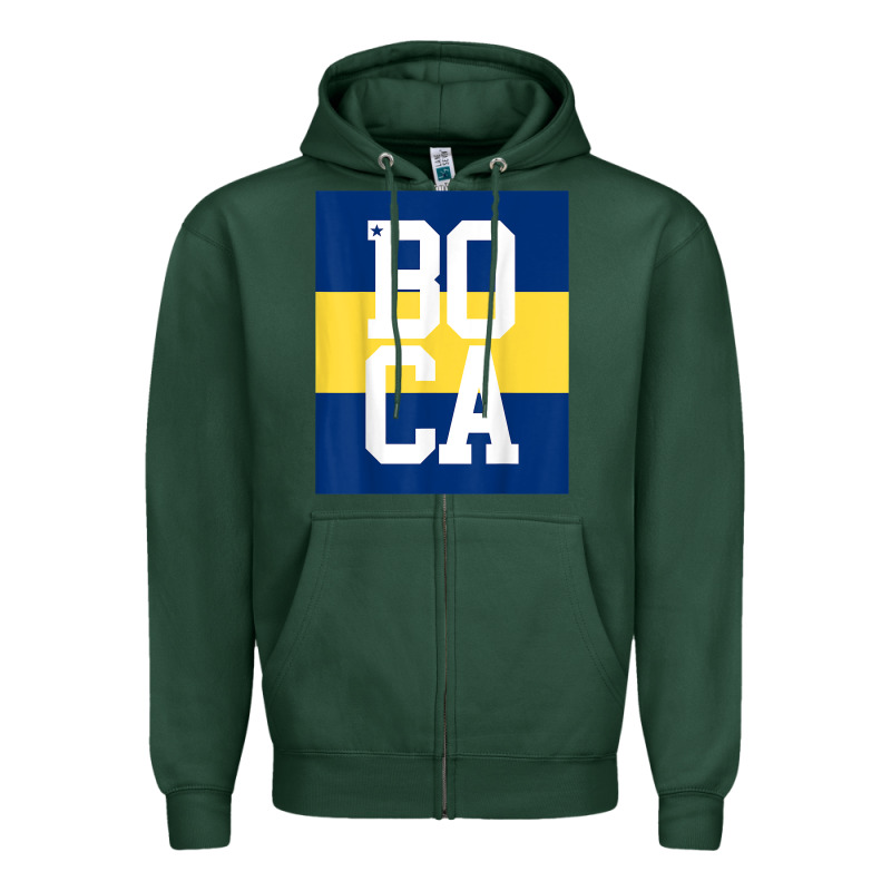 Boca Juniors La Boca T Shirt Zipper Hoodie by linhVisuals | Teevron