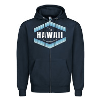 Navy hawaii the aloha state   aloha hawaiian from the islands!! t shirt Zipper Hoodie - linhVisuals