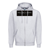 Heather Grey welshly arms 005 Zipper Hoodie - linhVisuals