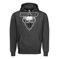 Charcoal Heather dubstep shirt   electronic music lover gift for men  women Zipper Hoodie - linhVisuals