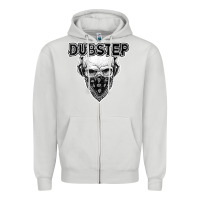 Dove Grey dubstep shirt   electronic music lover gift for men  women Zipper Hoodie - linhVisuals