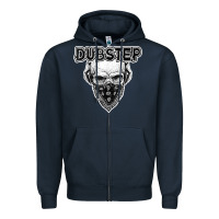 Navy dubstep shirt   electronic music lover gift for men  women Zipper Hoodie - linhVisuals
