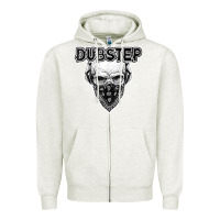 Oatmeal Heather dubstep shirt   electronic music lover gift for men  women Zipper Hoodie - linhVisuals