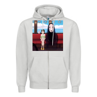 Dove Grey spirited away (3) Zipper Hoodie - linhVisuals