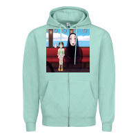 Seafoam spirited away (3) Zipper Hoodie - linhVisuals