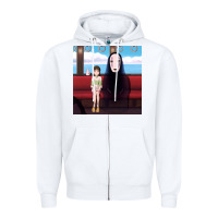 White spirited away (3) Zipper Hoodie - linhVisuals