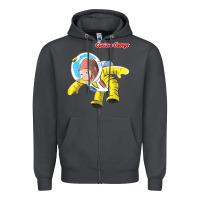 Smoke curious george happy astronaut portrait t shirt Zipper Hoodie - linhVisuals