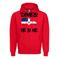 Red dimelo ke lo ke dominican republic shirt for men woman kids t shirt Zipper Hoodie - linhVisuals