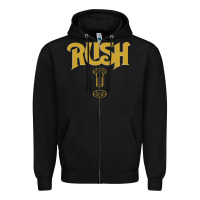Black Rush Key Zipper Hoodie - linhVisuals