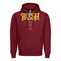 Burgundy Rush Key Zipper Hoodie - linhVisuals