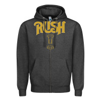 Charcoal Heather Rush Key Zipper Hoodie - linhVisuals