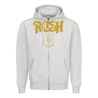Dove Grey Rush Key Zipper Hoodie - linhVisuals