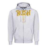 Heather Grey Rush Key Zipper Hoodie - linhVisuals