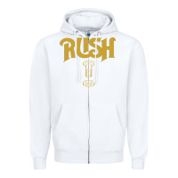 White Rush Key Zipper Hoodie - linhVisuals