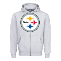 Heather Grey pittsburgh SPORT Zipper Hoodie - linhVisuals