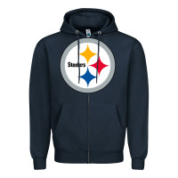 Navy pittsburgh SPORT Zipper Hoodie - linhVisuals
