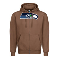 Chestnut seattle sports Zipper Hoodie - linhVisuals