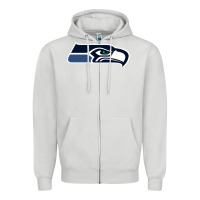 Dove Grey seattle sports Zipper Hoodie - linhVisuals