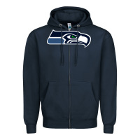 Navy seattle sports Zipper Hoodie - linhVisuals