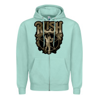 Seafoam Rush grey Zipper Hoodie - linhVisuals