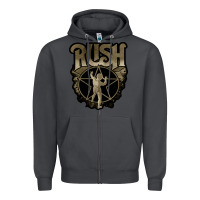 Smoke Rush grey Zipper Hoodie - linhVisuals