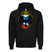 Black rush transparent Zipper Hoodie - linhVisuals