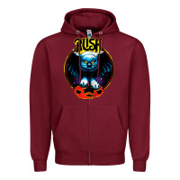 Burgundy rush transparent Zipper Hoodie - linhVisuals