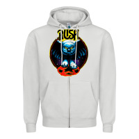 Dove Grey rush transparent Zipper Hoodie - linhVisuals