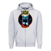 Heather Grey rush transparent Zipper Hoodie - linhVisuals