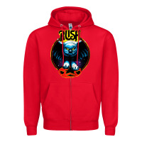Red rush transparent Zipper Hoodie - linhVisuals