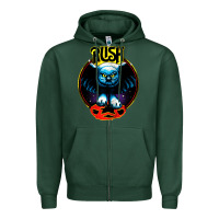 Sports Green rush transparent Zipper Hoodie - linhVisuals