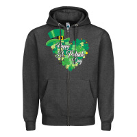 Charcoal Heather happy st patricks day funny irish Zipper Hoodie - linhVisuals