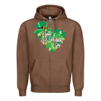 Chestnut happy st patricks day funny irish Zipper Hoodie - linhVisuals