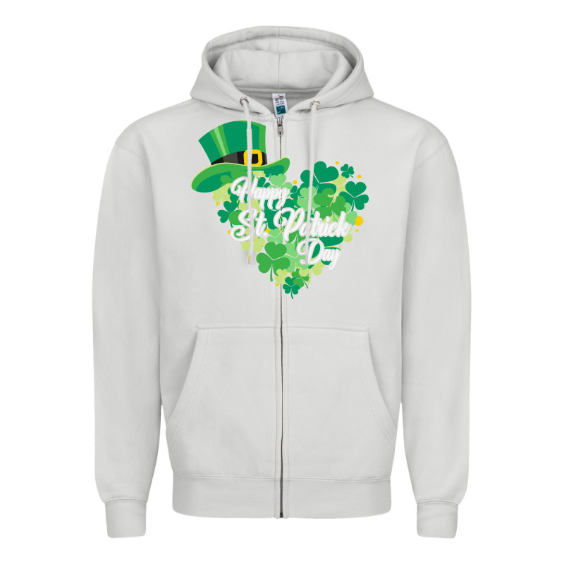 Happy St Patricks Day Funny Irish Zipper Hoodie by linhVisuals | Teevron