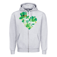 Heather Grey happy st patricks day funny irish Zipper Hoodie - linhVisuals