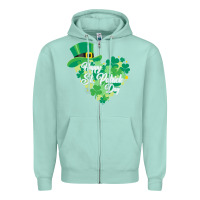 Seafoam happy st patricks day funny irish Zipper Hoodie - linhVisuals