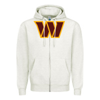 Oatmeal Heather washington  sports Zipper Hoodie - linhVisuals