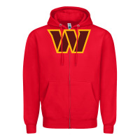 Red washington  sports Zipper Hoodie - linhVisuals