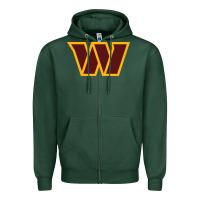 Sports Green washington  sports Zipper Hoodie - linhVisuals