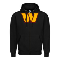 Black washington sports Zipper Hoodie - linhVisuals