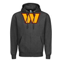 Charcoal Heather washington sports Zipper Hoodie - linhVisuals