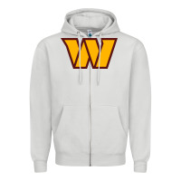 Dove Grey washington sports Zipper Hoodie - linhVisuals