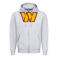 Heather Grey washington sports Zipper Hoodie - linhVisuals