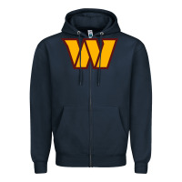 Navy washington sports Zipper Hoodie - linhVisuals
