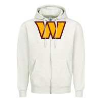 Oatmeal Heather washington sports Zipper Hoodie - linhVisuals