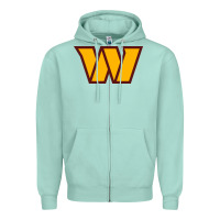 Seafoam washington sports Zipper Hoodie - linhVisuals